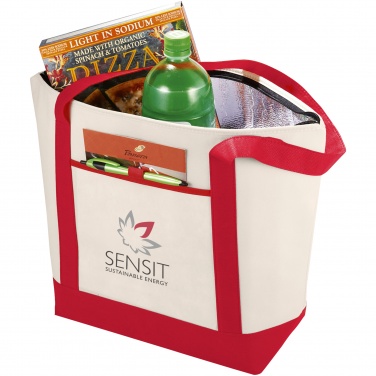 Logo trade corporate gifts image of: Lighthouse cooler tote, red