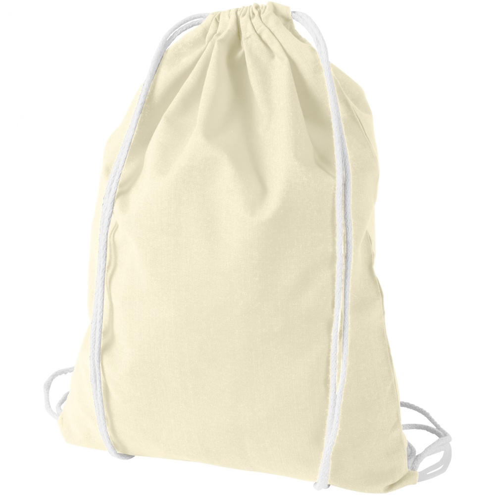 Logotrade corporate gift picture of: Oregon cotton premium rucksack, natural white