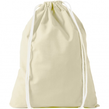 Logo trade promotional product photo of: Oregon cotton premium rucksack, natural white