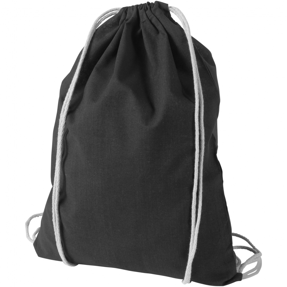 Logotrade advertising product image of: Oregon cotton premium rucksack, black