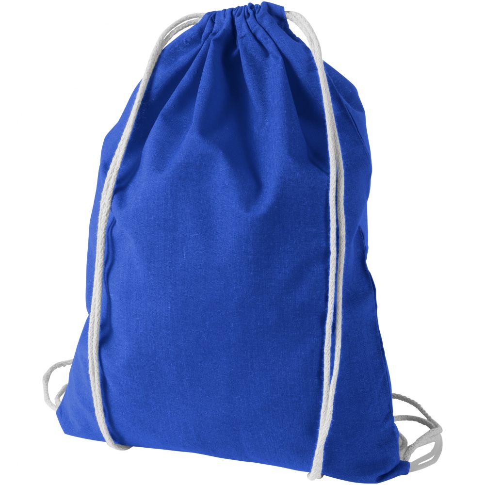 Logotrade promotional products photo of: Oregon cotton premium rucksack, blue