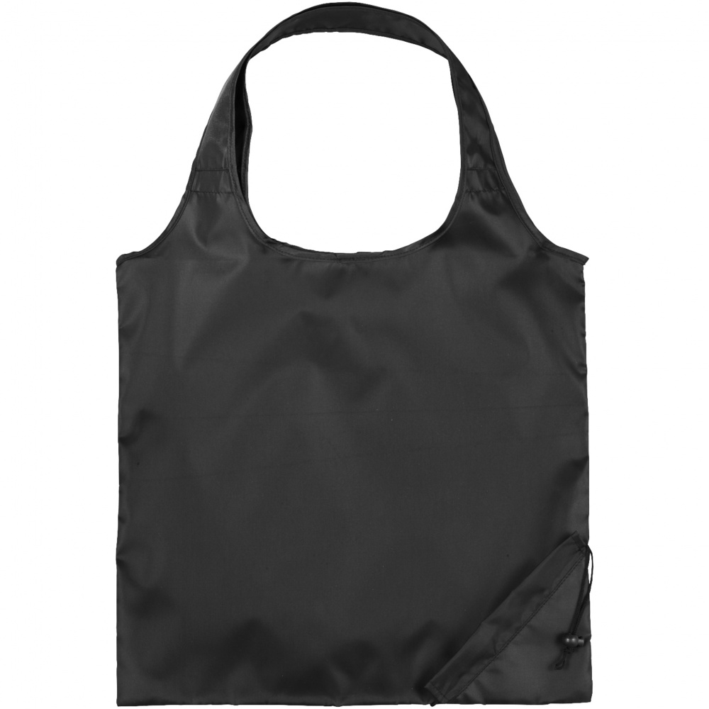 Logo trade promotional items image of: Folding shopping bag Bungalow, black color