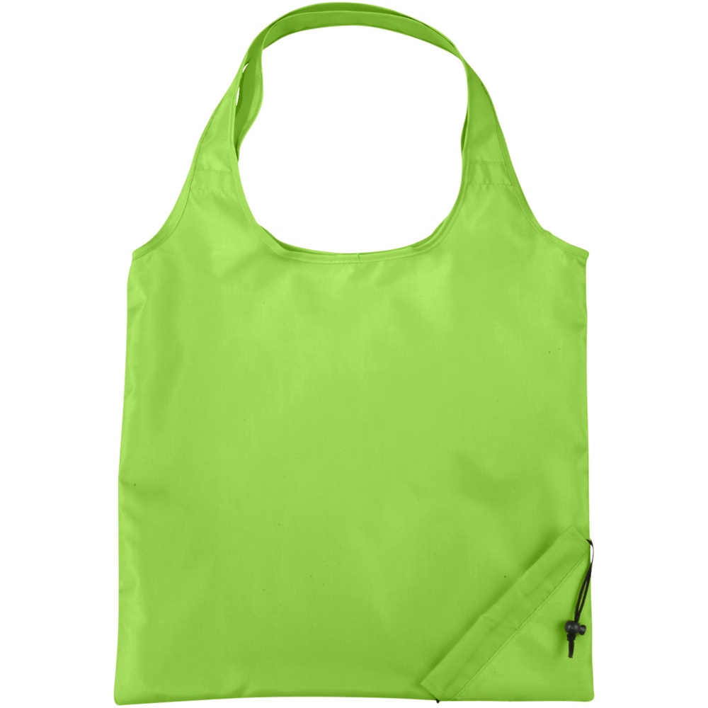 Logo trade promotional giveaway photo of: The Bungalow Foldaway Shopper Tote, green