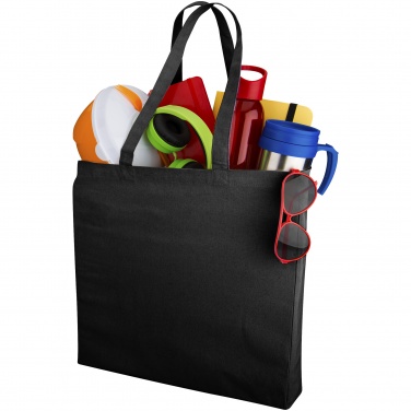 Logo trade promotional giveaways picture of: Odessa cotton tote, black