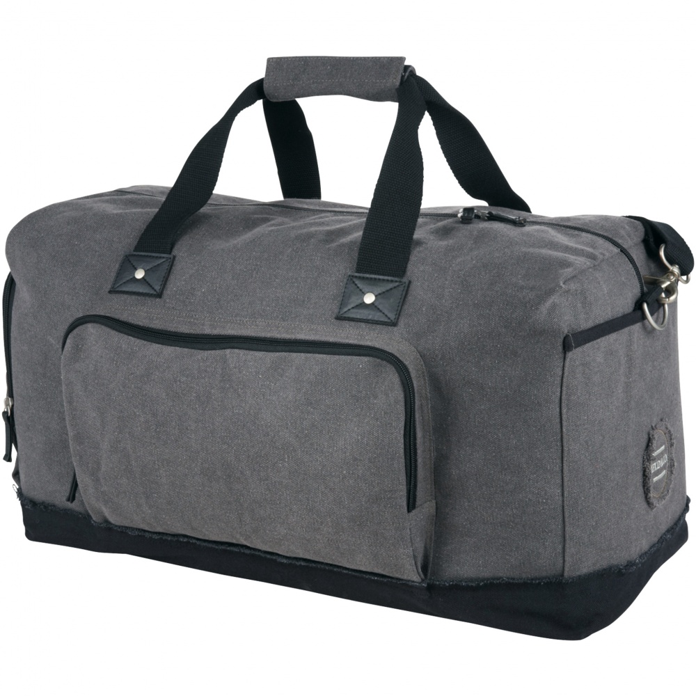 Logotrade corporate gifts photo of: Hudson weekend travel duffel bag, heather grey