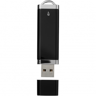 Logo trade promotional merchandise picture of: Flat USB, 4GB, black