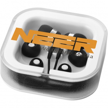 Logo trade promotional merchandise photo of: Sargas earbuds with microphone