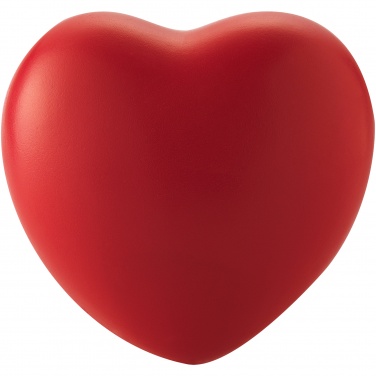 Logo trade promotional gifts image of: Heart shaped stress reliever, red