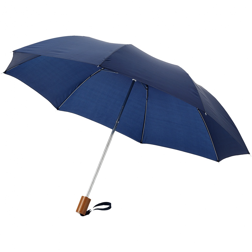 Logo trade promotional giveaway photo of: 20" 2-Section umbrella Oho, navy blue