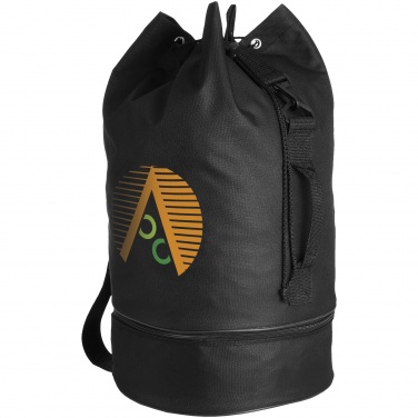 Logo trade promotional giveaway photo of: Idaho sailor duffel bag, black