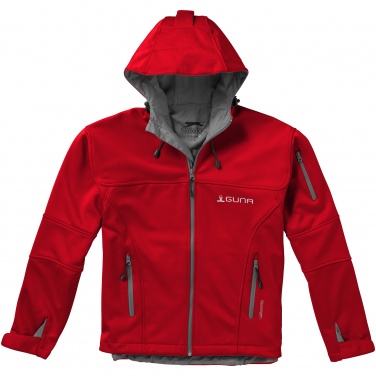 Logotrade promotional gift image of: Match softshell jacket, red