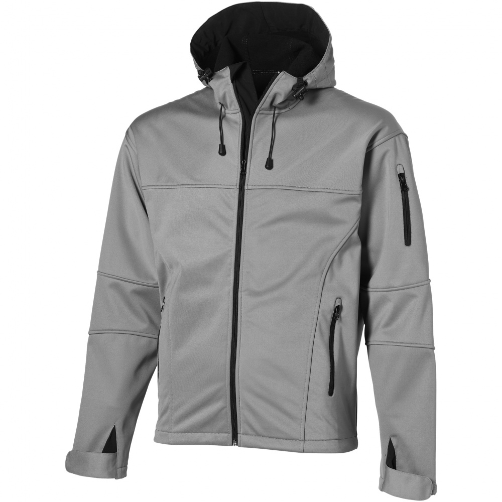Logo trade corporate gifts picture of: Match softshell jacket, grey