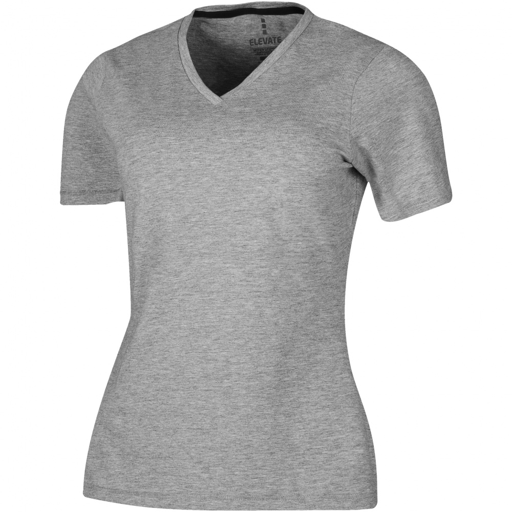 Logotrade promotional gift image of: Kawartha short sleeve ladies T-shirt, grey