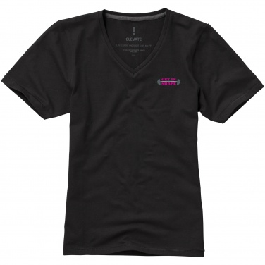 Logo trade promotional merchandise photo of: Kawartha short sleeve ladies T-shirt, black