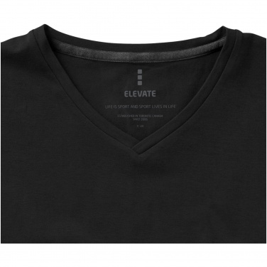 Logo trade promotional products image of: Kawartha short sleeve ladies T-shirt, black