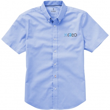 Logo trade advertising products picture of: Manitoba short sleeve shirt, light blue