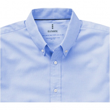 Logo trade promotional product photo of: Manitoba short sleeve shirt, light blue