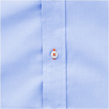 Logo trade promotional merchandise image of: Manitoba short sleeve shirt, light blue