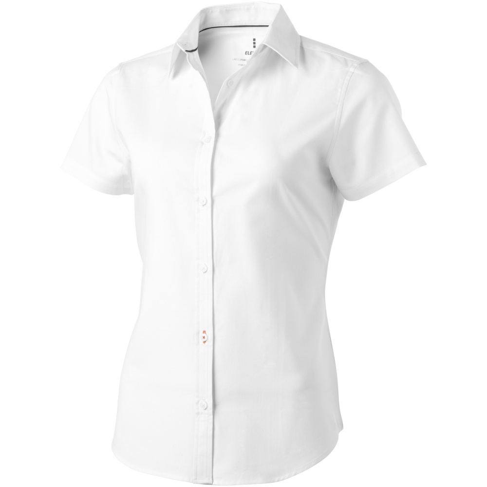 Logotrade advertising product picture of: Manitoba short sleeve ladies shirt, white
