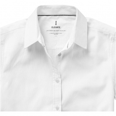 Logotrade promotional gifts photo of: Manitoba short sleeve ladies shirt, white