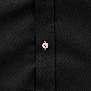 Logotrade promotional giveaway image of: Manitoba short sleeve ladies shirt, black