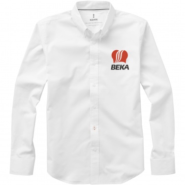 Logo trade promotional merchandise picture of: Vaillant long sleeve shirt, white
