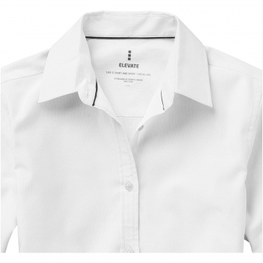 Logo trade corporate gift photo of: Vaillant long sleeve ladies shirt, white
