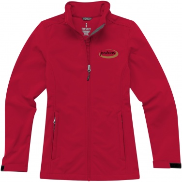 Logo trade advertising products picture of: Maxson softshell ladies jacket, red