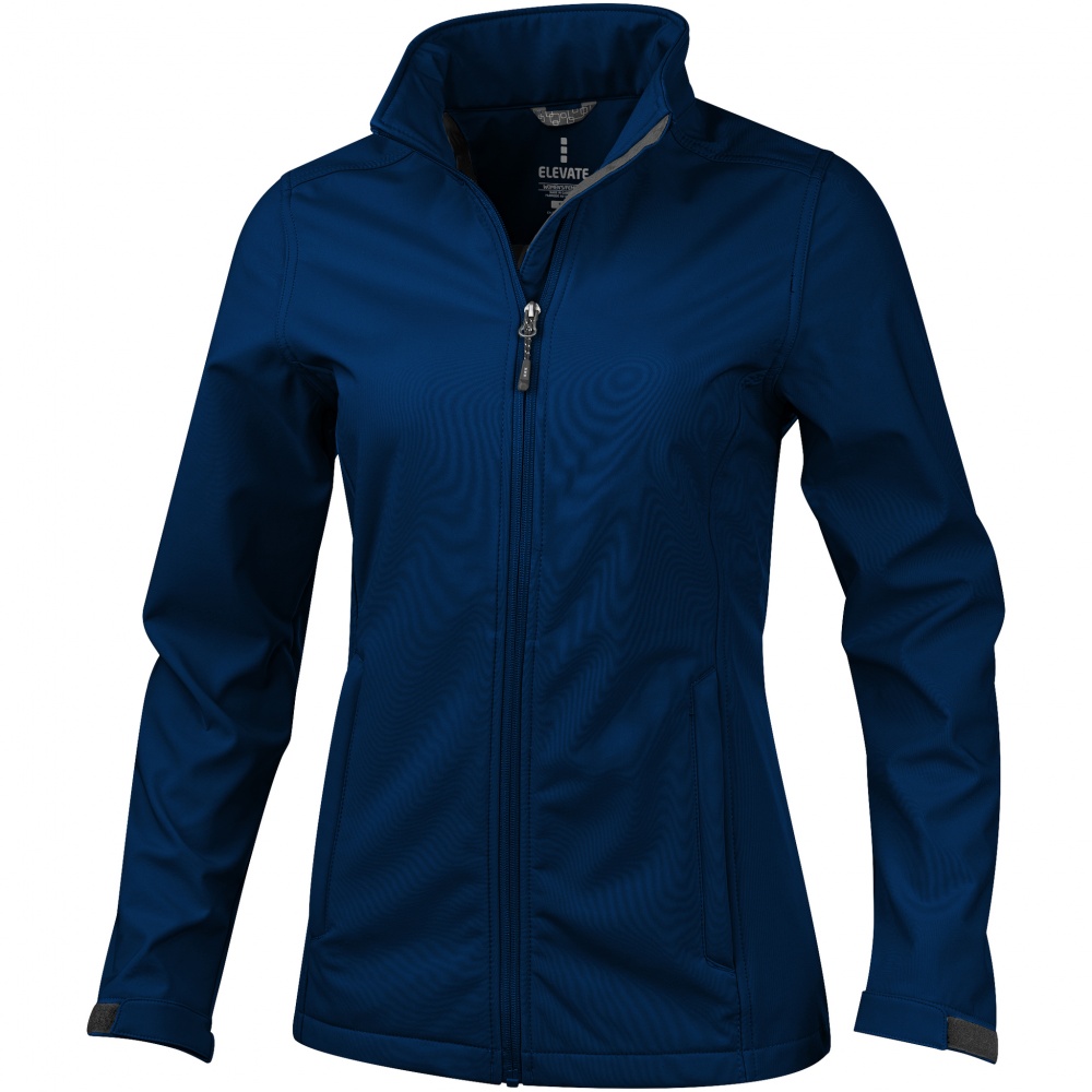 Logotrade promotional merchandise image of: Maxson softshell ladies jacket, dark blue