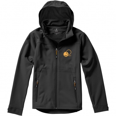 Logo trade advertising products picture of: Langley softshell jacket, dark grey