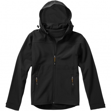 Logo trade promotional gifts image of: Langley softshell jacket, black