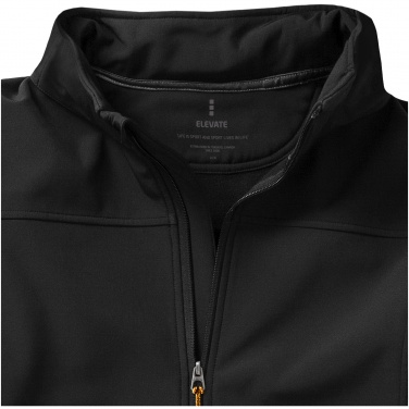 Logotrade promotional gift image of: Langley softshell jacket, black