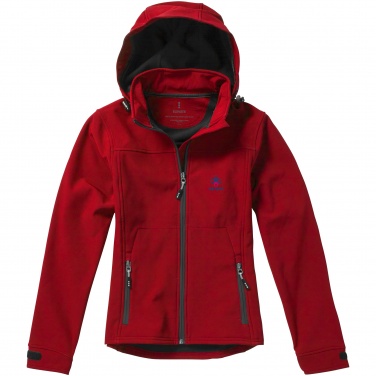 Logo trade advertising products image of: Langley softshell ladies jacket, red