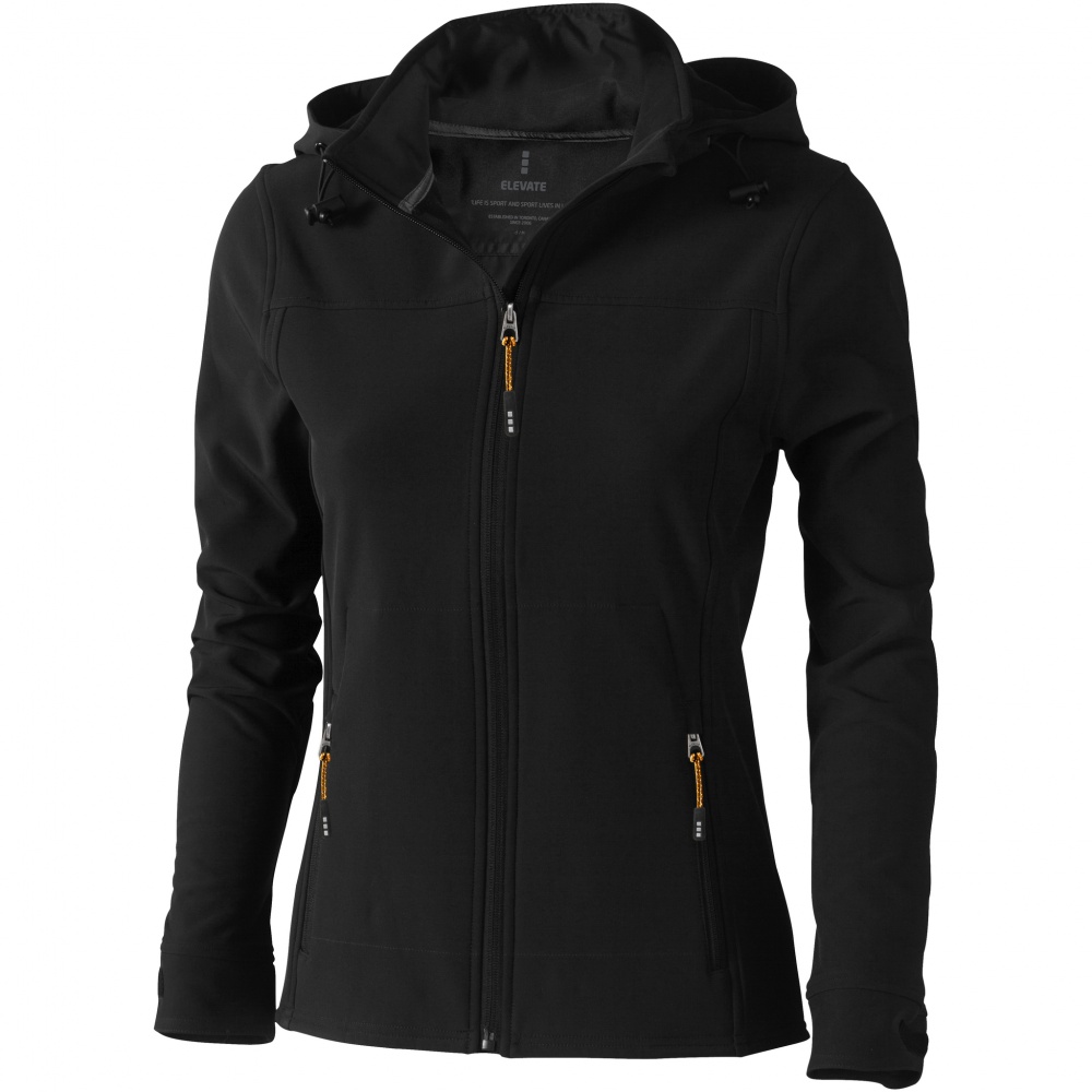 Logotrade promotional item image of: Langley softshell ladies jacket, black
