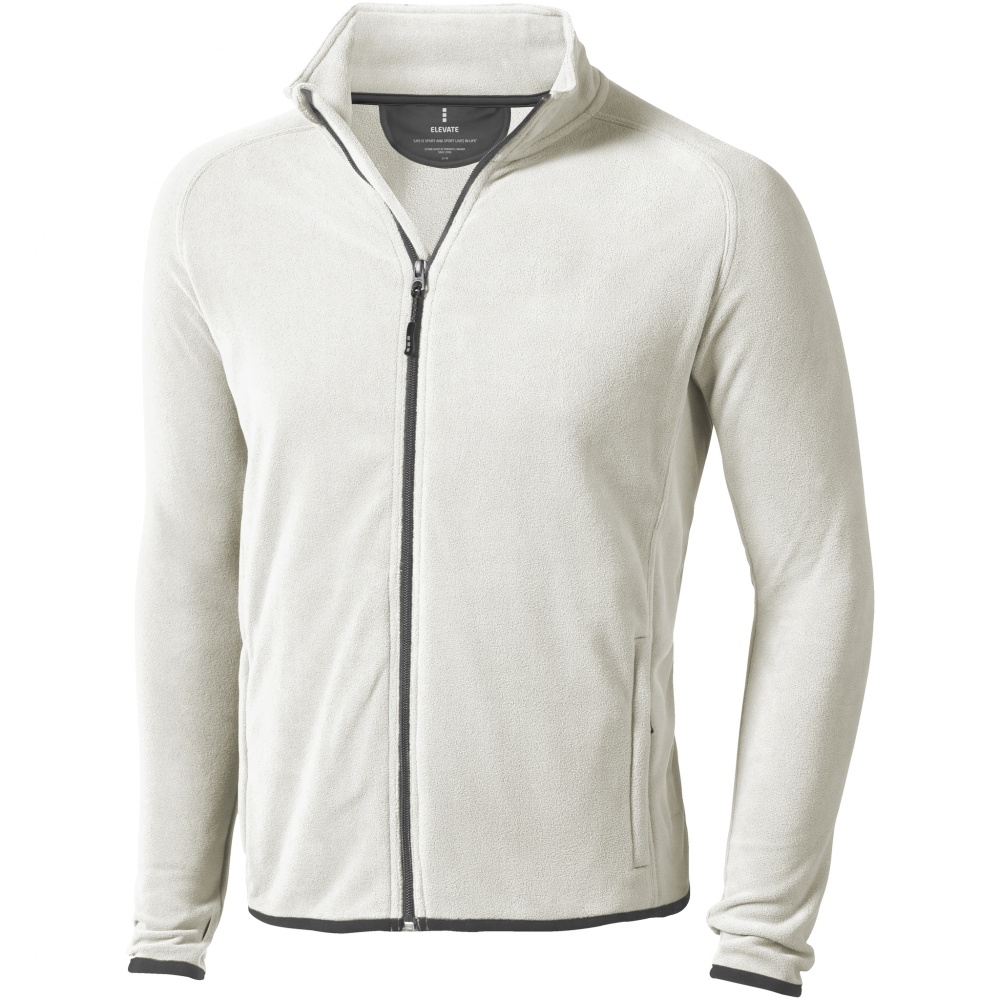 Logo trade promotional merchandise photo of: Brossard micro fleece full zip jacket