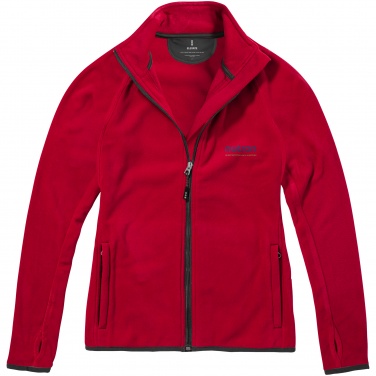 Logo trade promotional giveaway photo of: Brossard micro fleece full zip ladies jacket