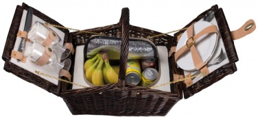 Logo trade business gifts image of: Picnic basket for 2, cutlery included