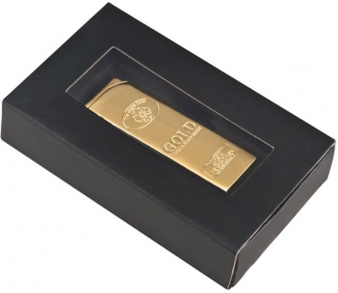 Logo trade promotional items image of: Lighter Gold Bar, gold