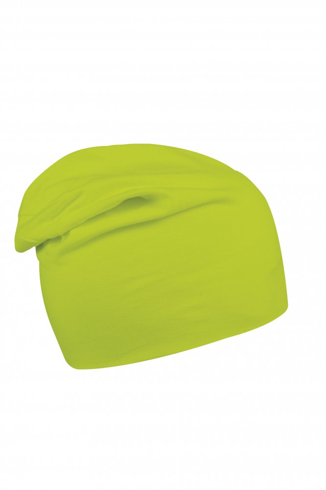 Logo trade advertising products image of: Beanie Long Jersey, light green