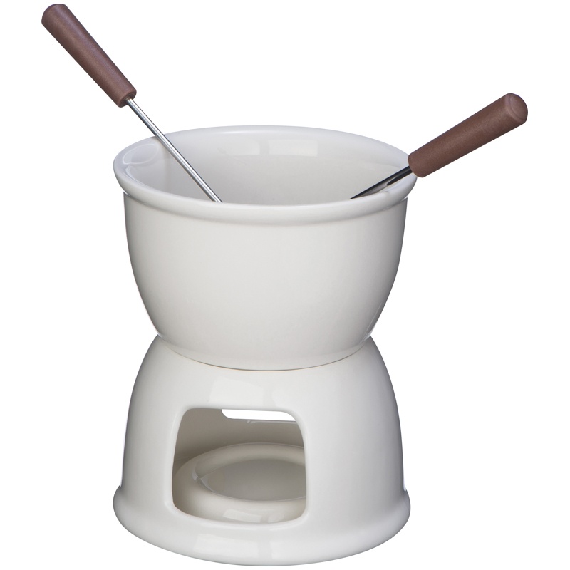 Logotrade promotional product image of: Chocolate fondue set, white