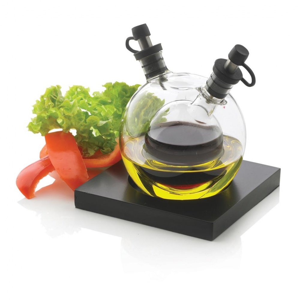 Logotrade promotional products photo of: Orbit oil & vinegar set, black