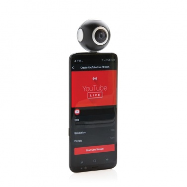 Logotrade promotional item picture of: Dual lens 360° photo and video camera