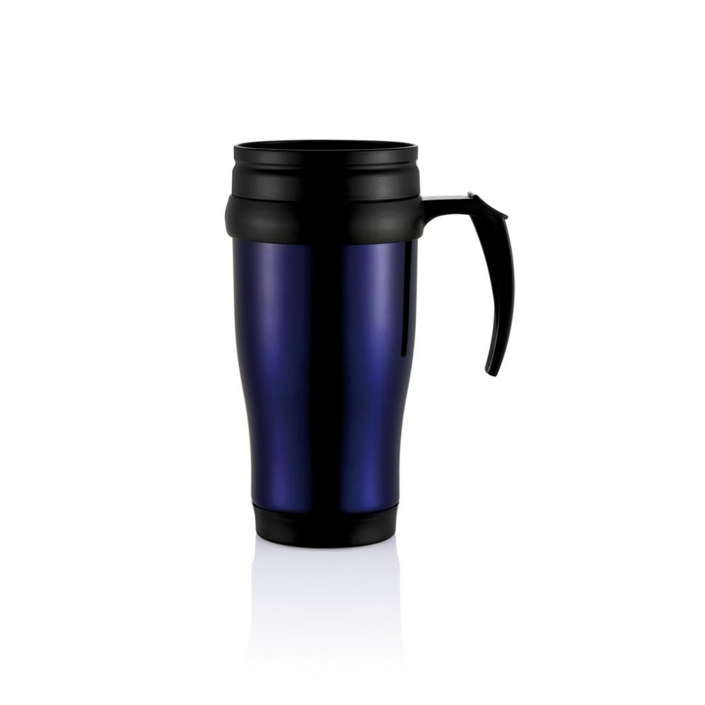 Logo trade promotional items picture of: Stainless steel mug, purple blue