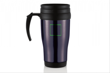 Logo trade corporate gifts picture of: Stainless steel mug, purple blue
