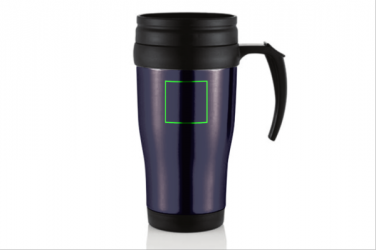 Logo trade promotional gifts picture of: Stainless steel mug, purple blue