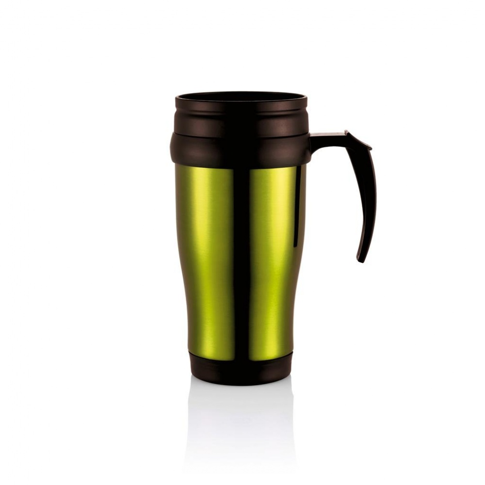 Logotrade promotional giveaways photo of: Stainless steel mug, green