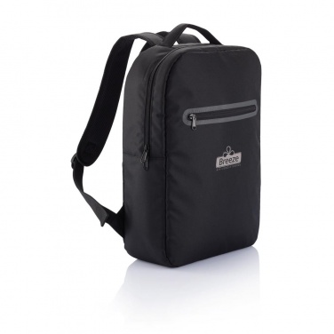 Logo trade promotional gifts image of: London laptop backpack PVC free, black