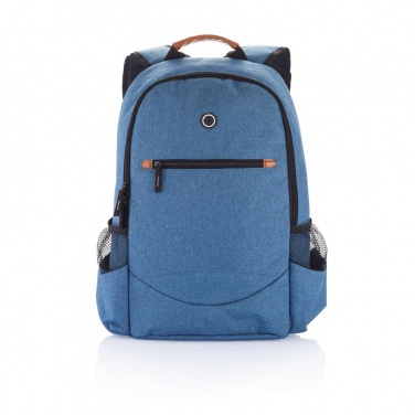 Logotrade promotional giveaway image of: Fashion duo tone backpack, blue