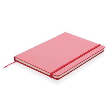 Logo trade advertising products picture of: A5 Notebook & LED bookmark, red