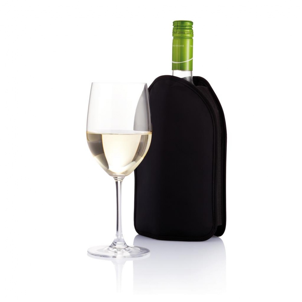 Logo trade advertising products image of: Wine cooler sleeve, black